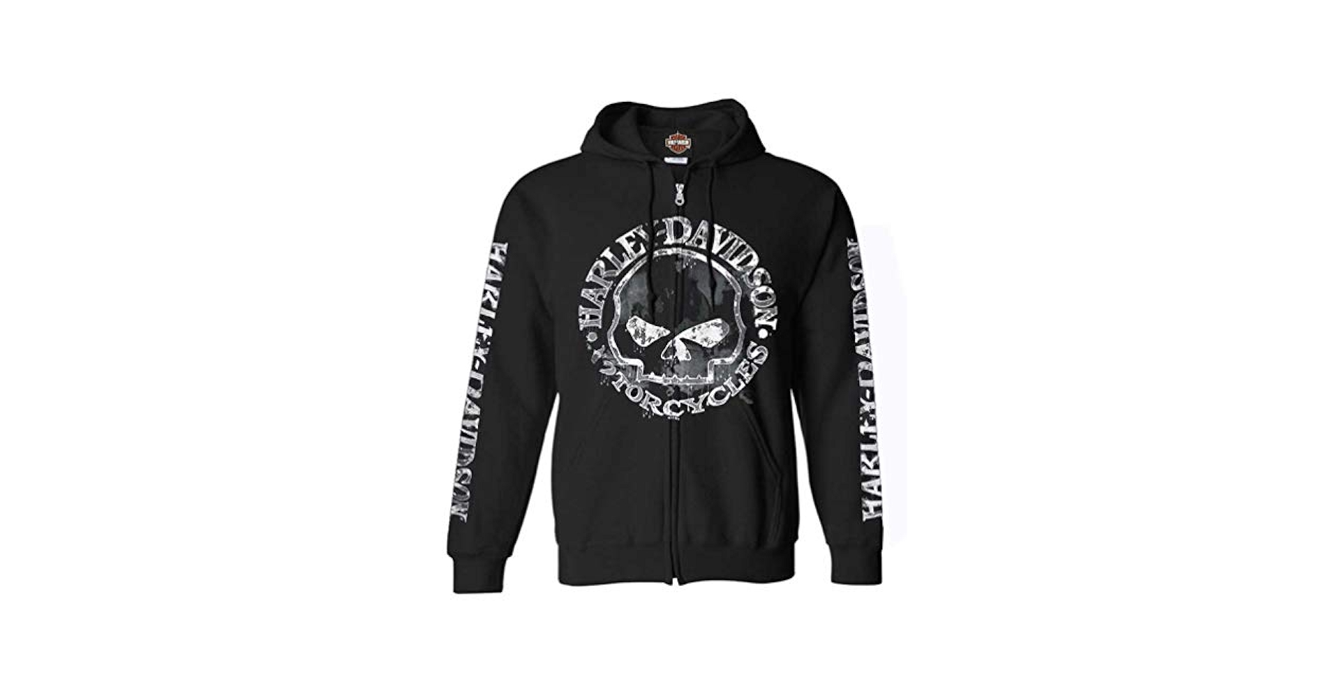 Amazon.com: Harley-Davidson Men's Zippered Sweatshirt Jacket